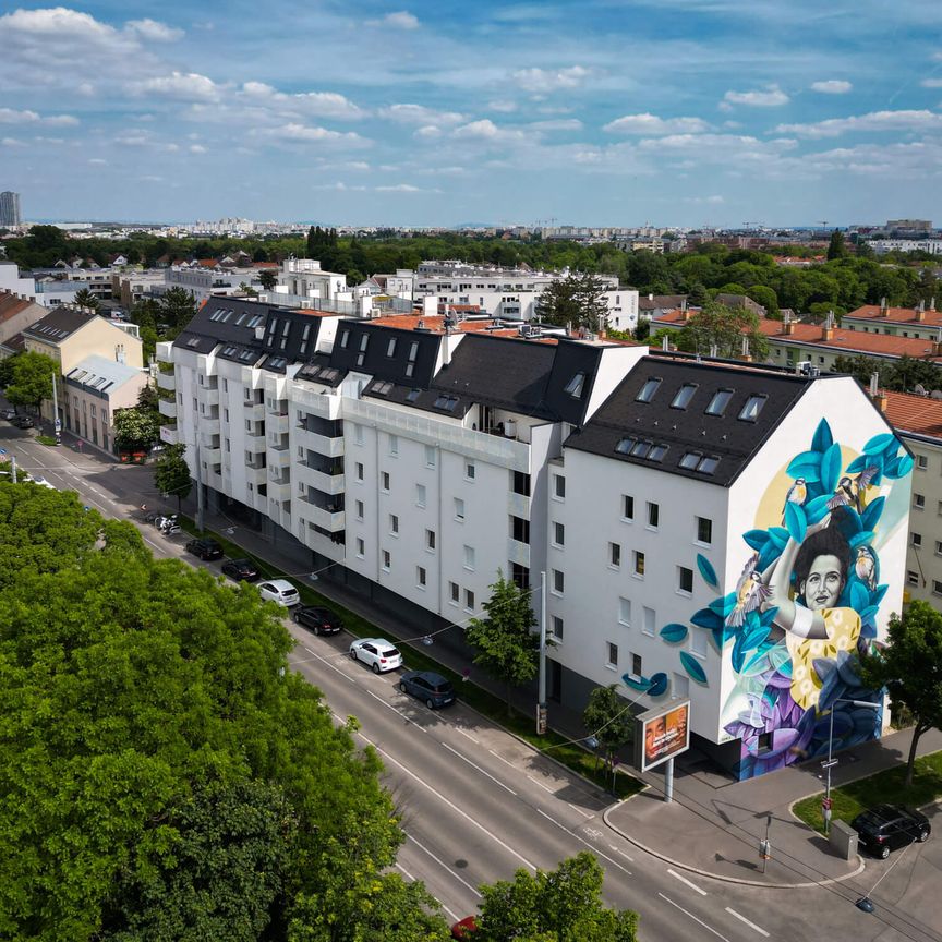 Trendige 3-Zimmer-Dachgeschosswohnung mit Abstellraum und exklusiver Privatterrasse – top Lage nahe Bahnhof Floridsdorf! - Foto 1