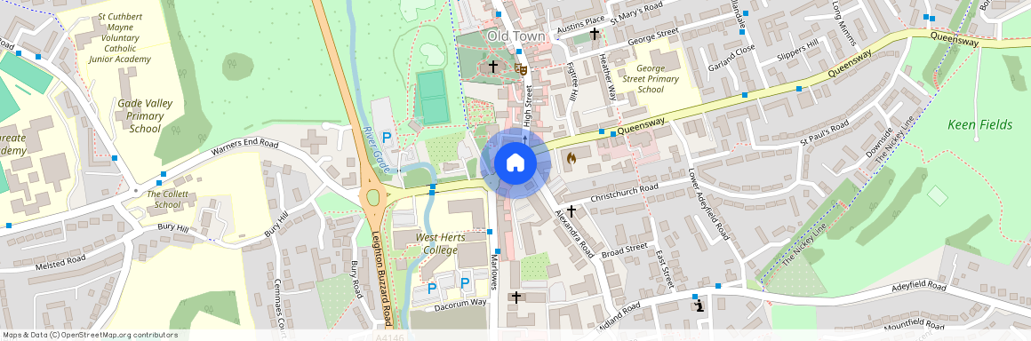 Queensway, Old Town, Hemel Hempstead, Hertfordshire, HP1