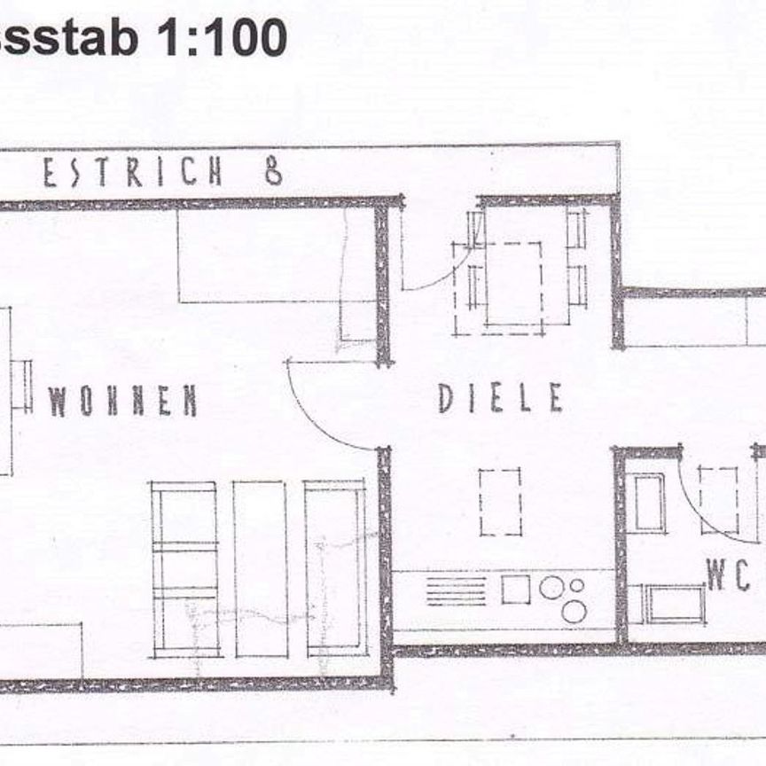 Hübsche 1 ½-Zi.-Dach-Wohnung - Foto 1