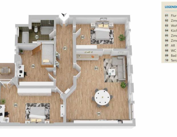 Altbau-Optik und moderne Ausstattung - top Wohnung sucht Sie! - Foto 1