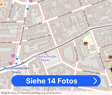 Möblierte 1 Zi Whg mit Balkon in Essen Rüttenscheid - Foto 1