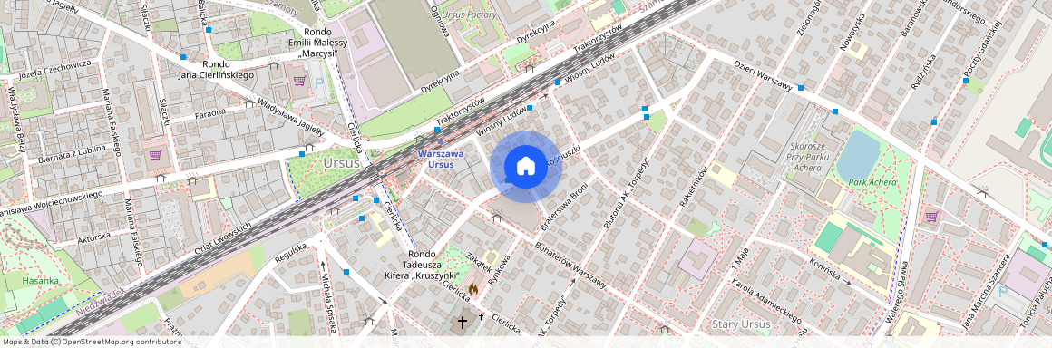 Warszawa, Ursus, Tadeusza, Kościuszki