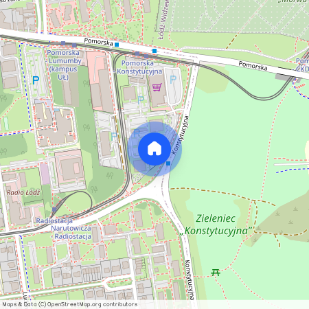 ul. Narutowicza 140, Radiostacja, Śródmieście, Łódź, łódzkie