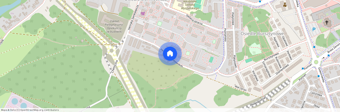 ul. Heleny Modrzejewskiej, Ostrołęka, mazowieckie