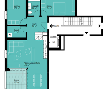 3.5 Zimmerwohnung in Ebnat-Kappel - Foto 3