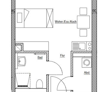 6175 - Sofort Bezugsfrei! Höchst attraktives Single-Appartement mit... - Photo 1