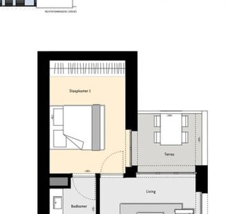 Appartement te huur in Koninksem voor € 900 met 1 slaapkamer - Foto 2