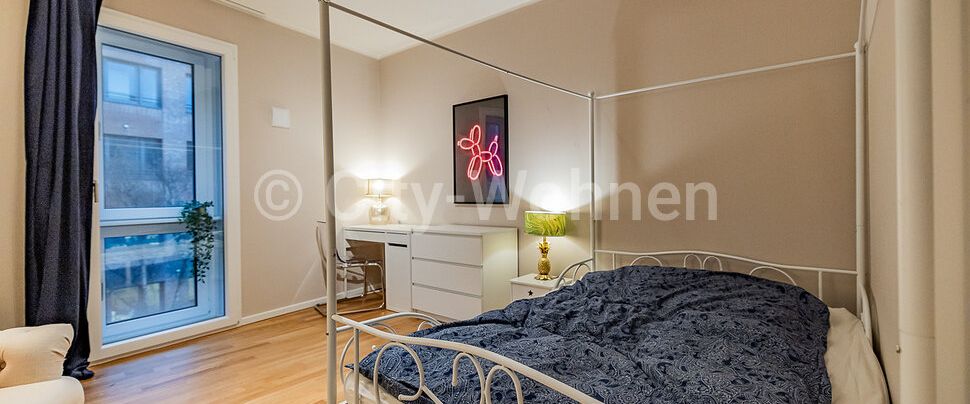 Schöne, möblierte Wohnung mit 2 Schlafzimmern und Loggia inkl. Tiefgaragenstellplatz in Hamburg-Ottensen - Photo 1