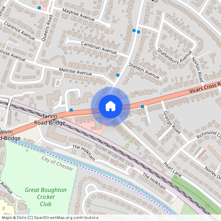 Vicars Cross Rd, Vicars Cross, Chester, CH3