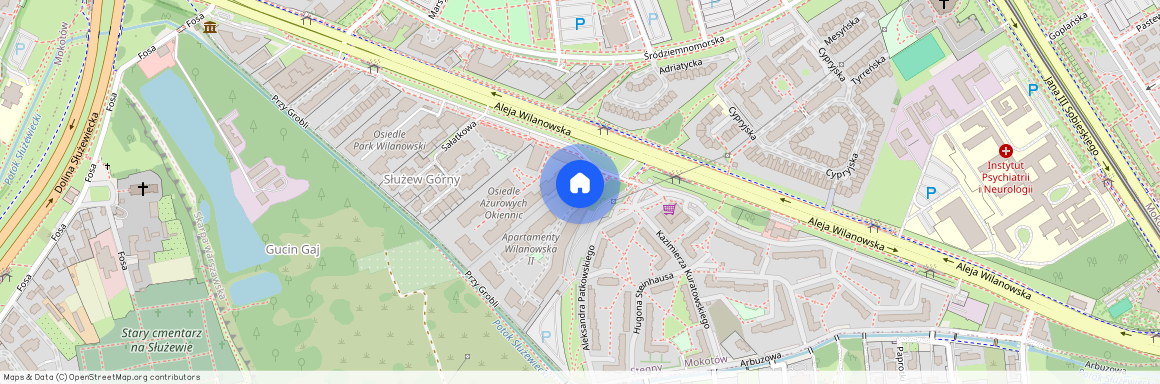 al. Aleja Wilanowska, Stegny, Mokotów, Warszawa, mazowieckie