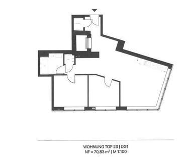 Dachgeschoß Wohnung - 3 Zimmer, Nähe Friedensbrücke - Photo 4