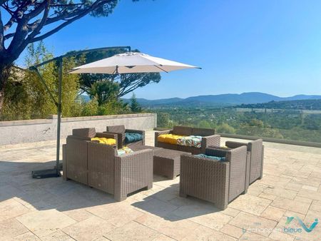 Villa pour 6 personnes avec piscine et vue panoramique et aperçu mer sur les collines de Grimaud - Photo 5