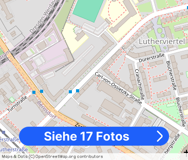 inkl. KÜCHE -helle, zentral gelegene, 2- Zimmer Wohnung in Chemnitz - Foto 1
