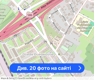 UMEBLOWANA KAWALERKA Z DUŻĄ KUCHNIĄ BUROWIEC, KATOWICE - Фото 1