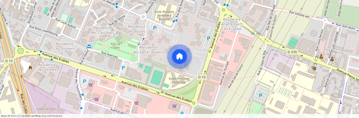 Allée de Derrière les Murs, Francja, Villiers-Le-Bel