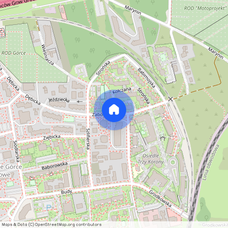 ul. Zaborowska, Górce, Bemowo, Warszawa, mazowieckie