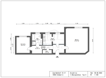 *Erstbezug* Wo die Direktion zu Hause war | Hochwertig ausgestattete 2-Zimmer-Wohnung mit Fahrstuhl - Photo 3