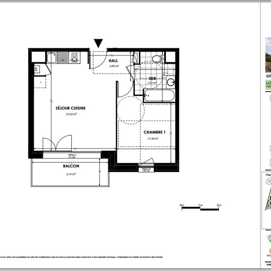 location Appartement T2 DE 41.75m² À ST ANDRE LEZ LILLE - Photo 1