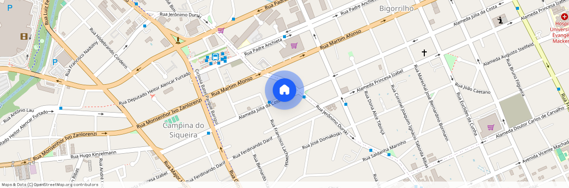 Alameda Julia Da Costa, 2862, Curitiba, Curitiba - PR, 80730-095, Brazil