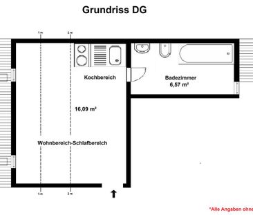 Gepflegte 1-Zimmer-Dachgeschosswohnung mit Pantryküche in Bremen-Se... - Foto 4