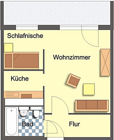 Wohnung, 1 Zimmer (35,84 m²) - Foto 4