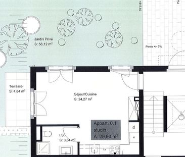 1 Zimmer, 29 m² - Foto 2