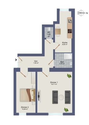 Altbauflair trifft Smart Living: Erstbezug mit Innenhof-Idylle in Eggenberg nähe FH Joanneum - Foto 1