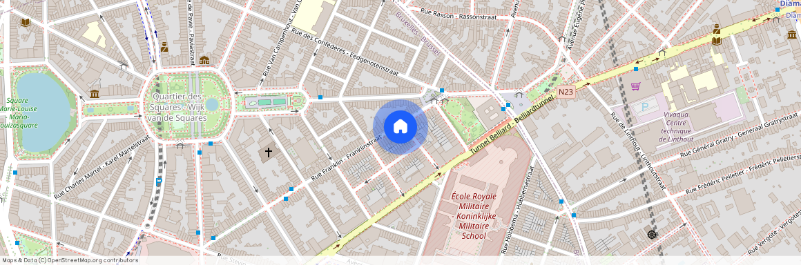 Adres :, Rue Fulton 3 Bus 4 - 1000 Bruxelles