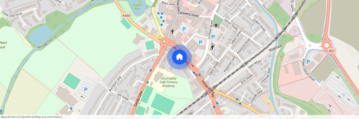 Horsefair, Rugeley, WS15