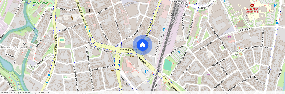 Binnenstad, 6041 HR, Willem II Singel, Roermond