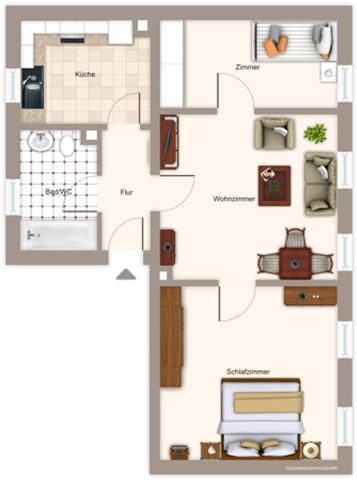 Helle 3-Zimmer-Wohnung - ALTBAU - Fürth Südstadt Nähe Hauptbahnhof/U-Bahn - NUR FÜR 1 BIS 2 PERSONEN - Foto 5