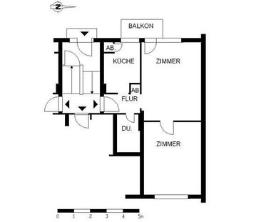 Renovierte 2-Zimmer-Wohnung mit Balkon - Photo 3