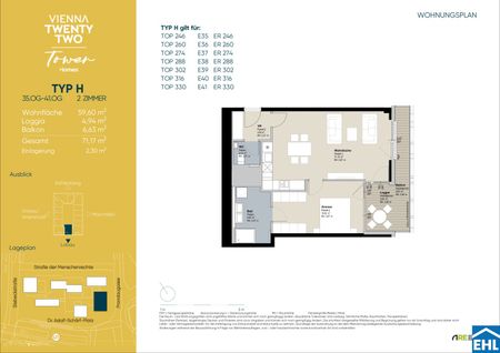 Urbaner Lifestyle – 2-Zi.-Erstbezug mit Rooftop Spa | TOWER HOMES - Photo 3