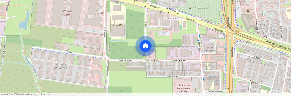 ul. Wodzirejów, Grabów, Ursynów, Warszawa, mazowieckie