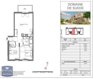 Appartement à louer 3 pièces 59.8m² - Photo 5