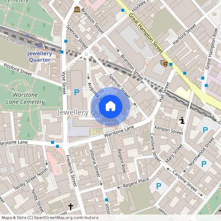 Augusta Street, Jewellery Quarter, Birmingham, West Midlands, B18