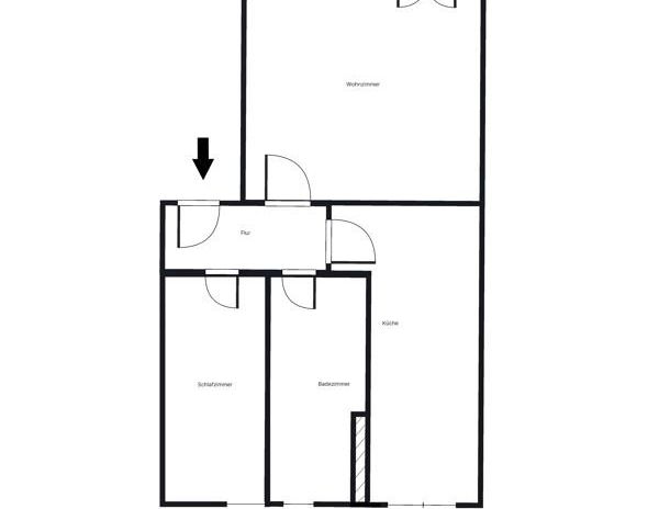 schön geschnittene 1,5-Zimmer-Wohnung in Borsigwalde - Foto 1