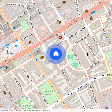 Flaxman Terrace, Flaxman Court