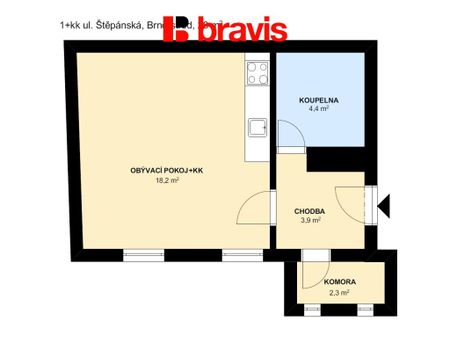 Pronájem bytu 1+kk 29 m2 - Photo 2