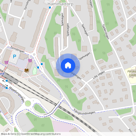 Korpstigen 10, Trångsund