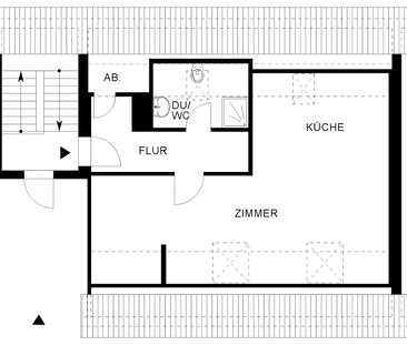 Wohnen in der Nähe des Schillerteiches, zentrale 1-Zimmer-Dachgesch... - Photo 4