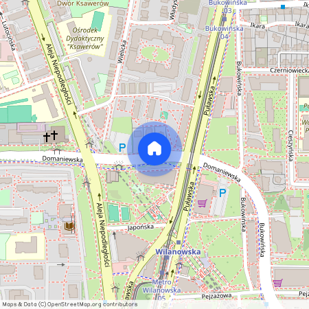 ul. Domaniewska, Ksawerów, Mokotów, Warszawa, mazowieckie