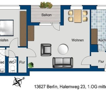 Günstig geschnittene 2-Zimmer-Wohnung! - Photo 1