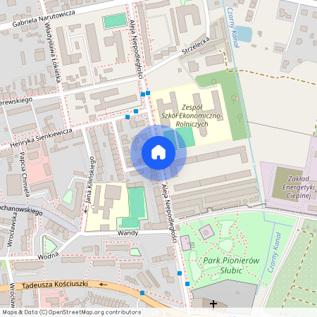 al. Niepodległości, Słubice, Słubice, słubicki, lubuskie