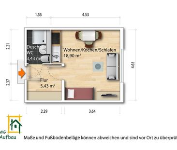 1-Zimmer Mietwohnung - Pirnaische Vorstadt - Foto 2
