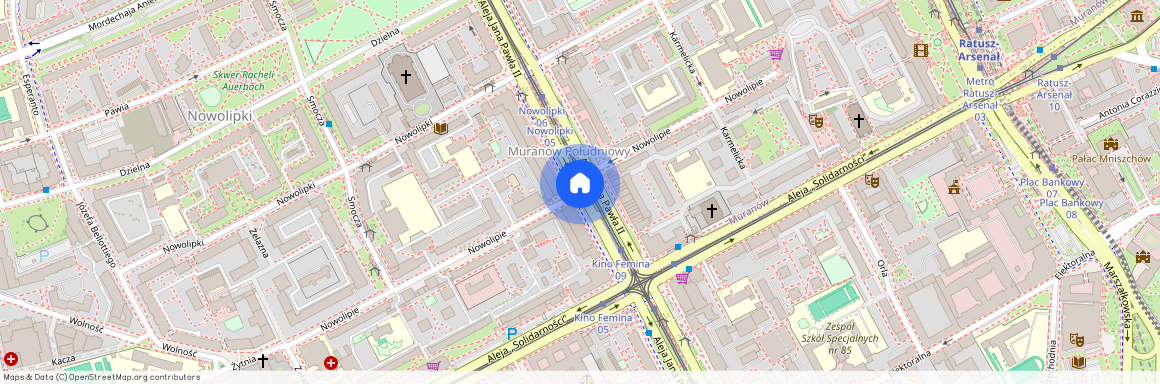Warszawa, Śródmieście, Aleja, Jana, Pawła, II