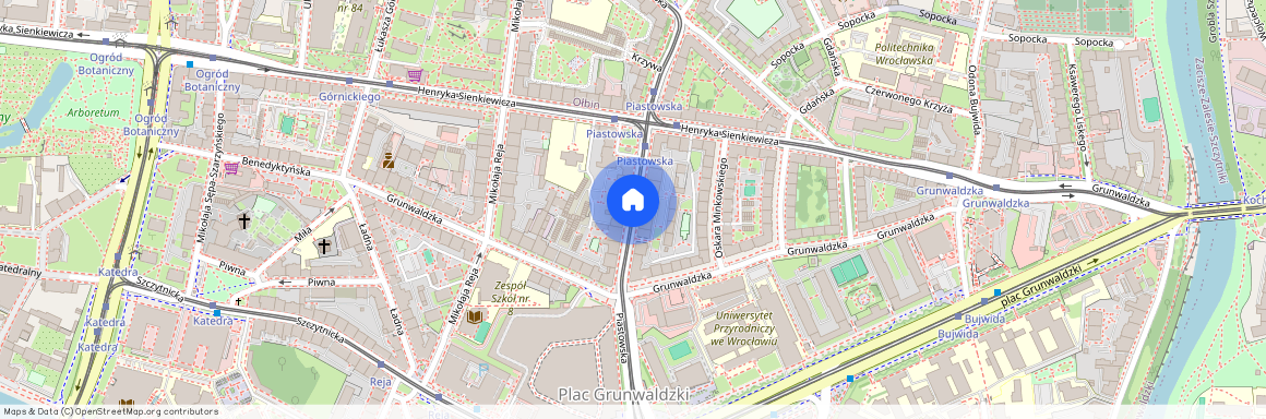 ul. Piastowska, Oporów, Fabryczna, Wrocław, dolnośląskie