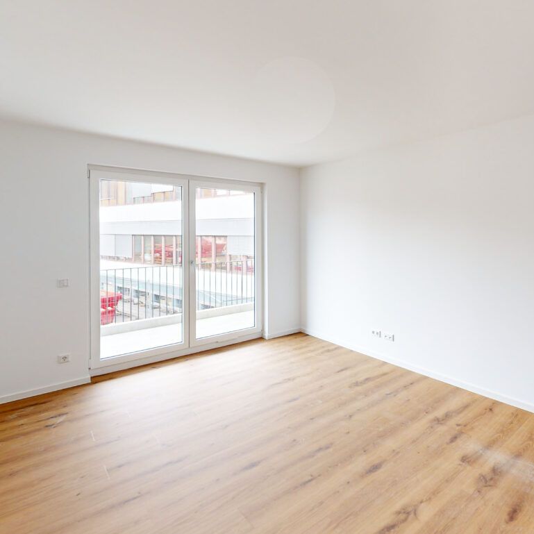 2-Zimmer-Neubauwohnung mit besonderem Schnitt! EBK und Balkon/Terrasse inklusive - Photo 1
