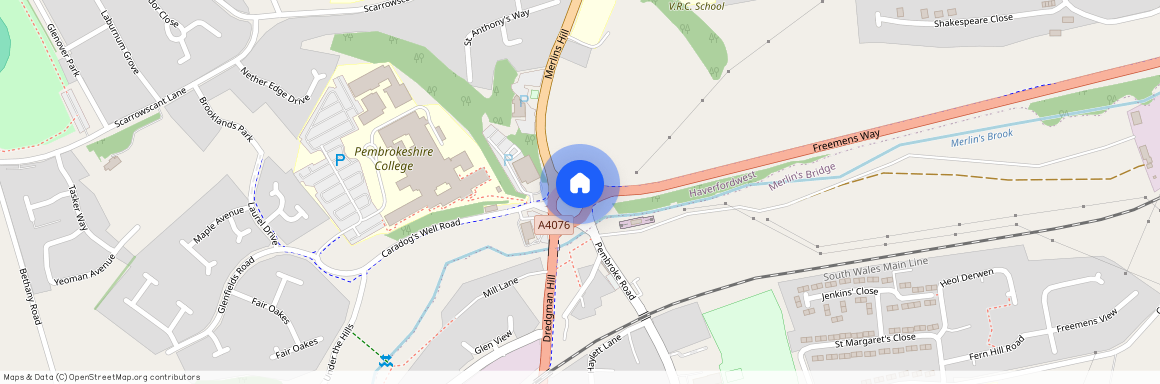Merlins Bridge, Haverfordwest, SA61