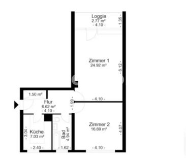 TAUSCHWOHNUNG Tausche 2 zi gegen 4 zi wohnung - Photo 1